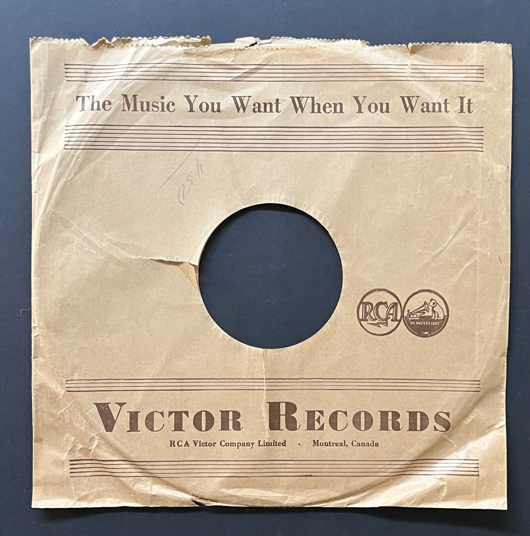 Vintage 78 RPM Vinyl Victor Records On Rare Label Horse Race Image