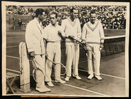 1928 Tennis Legend Bill Tilden Type 1 Photo Orlando Garros Davis Cup LOA