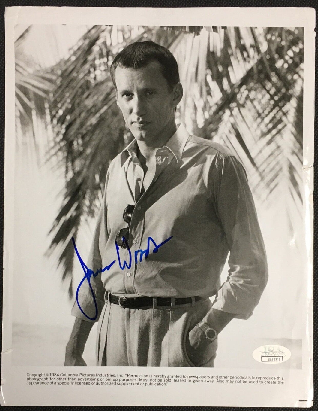 James Woods Signed Photo 1984 Columbia Pictures Autographed Actor Casino JSA