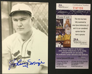 Johnny Mize Autographed RPPC Real Photo Postcard Vtg St. Louis Cardinals MLB JSA