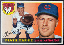 Load image into Gallery viewer, 1955 Topps Baseball #129 Elvin Tappe Chicago Cubs Vintage MLB Card
