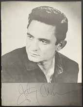 Load image into Gallery viewer, Large Autographed Signed Johnny Cash Black &amp; White Photo JSA LOA Country Vintage
