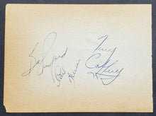 Load image into Gallery viewer, 1960 Signed Index Card Carl Brewer Bob Pulford Terry Caffrey Brit Selby Jim Keon
