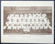 Load image into Gallery viewer, 1951 New York Giants B&amp;W Team Photo Rookie Willie Mays Baseball MLB Vintage
