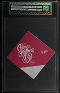 1990 The Allman Brothers  Seven Turns Tour VIP Pass Slabbed Graded NM+ 7.5 iCert