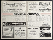 Load image into Gallery viewer, Olympia Stadium Program Detroit Red Wings+NY Rangers NHL Hockey Marcel Pronovost
