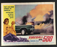 1966 1st Ever Feature NASCAR Movie Fireball 500 Lobby Card Vintage Racing