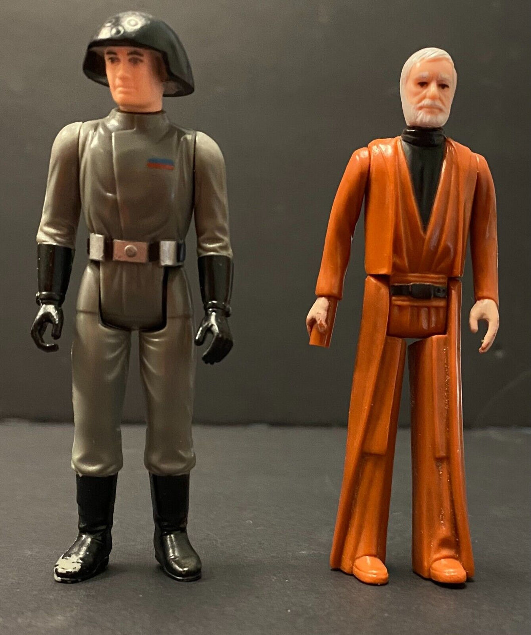 1977 Death Star Commander + Obi-Wan Kenobi Loose Star Wars Kenner Figurine