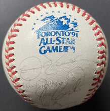 Load image into Gallery viewer, 1991 MLB All Star Game Team Autographed Baseball Signed x24 Ripken MVP JSA
