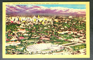 1940's Coliseum Stadium Los Angeles California Football  Postcard Vintage