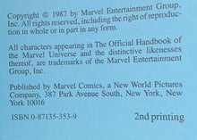 Load image into Gallery viewer, 1987 Marvel Universe Handbook Volume 9 Book of the Dead Dorma Stan Lee Superhero
