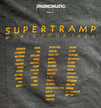 Load image into Gallery viewer, Supertramp 1983 World Tour Original Vintage Concert T-Shirt Screen Stars Large

