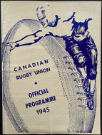 1945 CFL Grey Cup Football Program Toronto Varsity Stadium Argos v Blue Bombers
