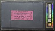 1965 Muhammad Ali vs Sonny Liston 2nd Fight Weigh In Vintage Boxing Ticket