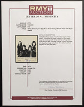 Load image into Gallery viewer, 1970s Pink Floyd Original Type 1 Photograph Columbia Records Rock &amp; Roll LOA
