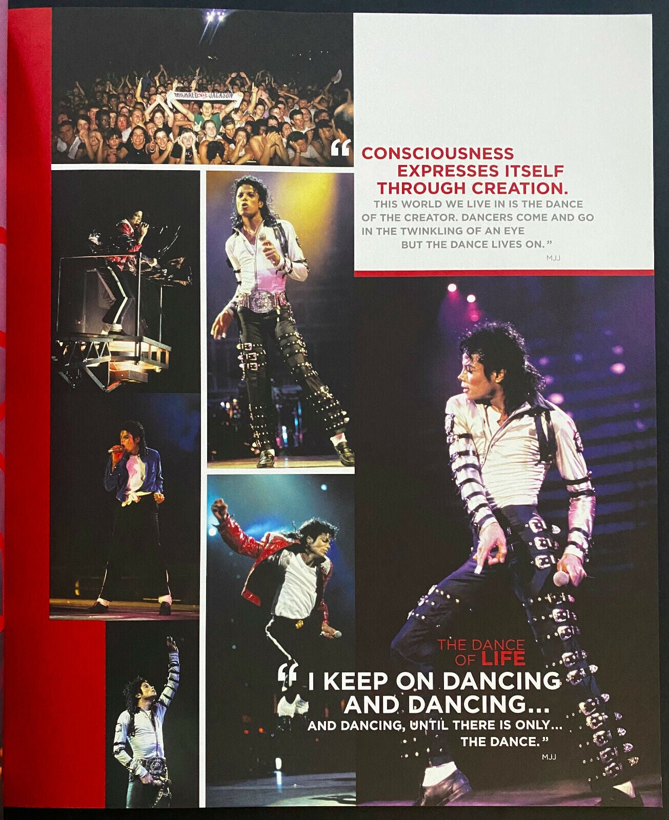 Michael Jackson Concert Program Immortal World Tour Cirque Du