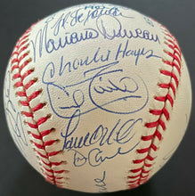Load image into Gallery viewer, 1996 World Series Champs New York Yankees Team Signed Baseball x22 Jeter JSA LOA
