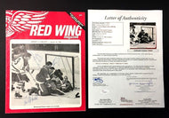 1966 George Armstrong Authentic Signed Autograph Program JSA  +Mahovlich Imlach