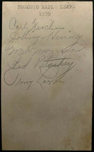 Load image into Gallery viewer, Signed Toronto Maple Leafs Baseball Tony Lazzeri + Autographed Index Cards LOA
