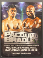2012 Welterweight Championship Boxing Program Pacquiao vs Bradley Las Vegas