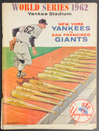 1962 World Series Baseball Program Yankee Stadium New York vs San Francisco MLB