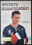1959 Sports Illustrated Magazine Anthony Bathgate New York Rangers Cover NHL VTG