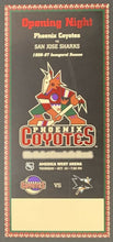 Load image into Gallery viewer, 1996-97 Phoenix Coyotes Opening Night Proof Ticket 1st Ever NHL Hockey Game
