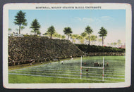 1900s Montreal Molson Stadium McGill University Football Postcard Vintage