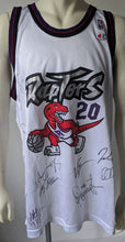 Load image into Gallery viewer, 1997-98 Toronto Raptors Team Signed Basketball Jersey Autographed x11 NBA JSA
