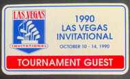 1990 Las Vegas Invitational Golf Tournament Guest Badge Vintage
