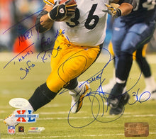 Load image into Gallery viewer, Jerome Bettis Autographed Super Bowl XL NFL Football Photo Steelers Signed JSA
