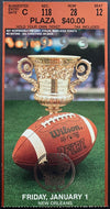 1993 Sugar Bowl Football Game Ticket Alabama Crimson vs Miami Hurricanes