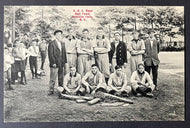 C 1900 Honeoye Falls New York Baseball Team Black & White Unused Postcard VTG