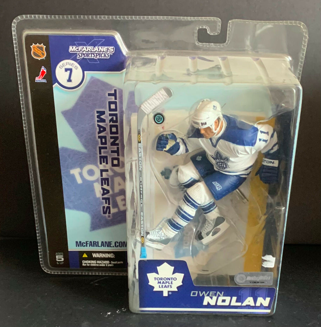 2003 Owen Nolan Hockey McFarlane Toys NHL Toronto Maple Leafs Figurine NOS