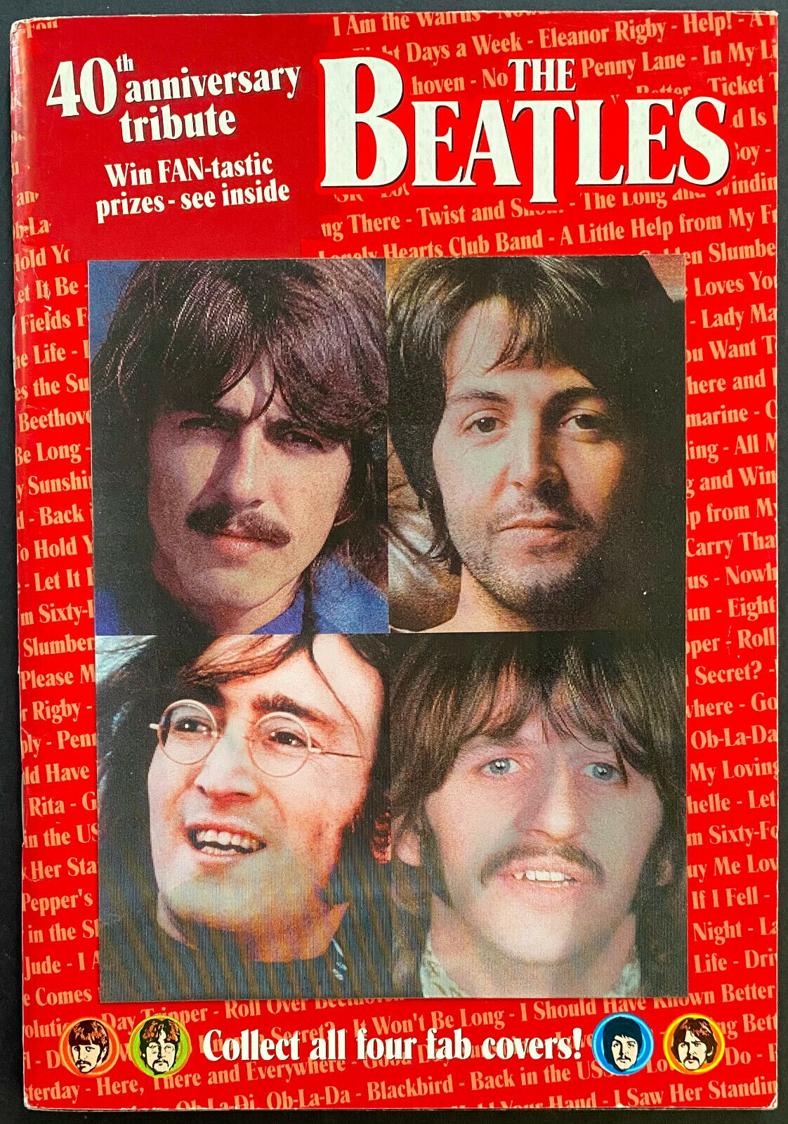 2003 Beatles 40th Anniversary Booklet John Lennon Hologram Cover