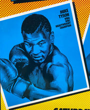 Load image into Gallery viewer, 1987 Vintage Rare Heavyweight Boxing Poster Championship Fight Tyson vs Tucker
