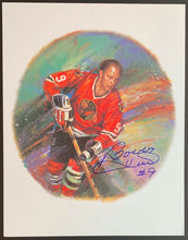 Load image into Gallery viewer, 2001 Canada Post NHL All Stars Lithograph &amp; Stamp Set Signed By Bobby Hull
