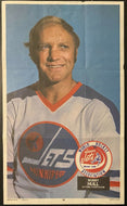 WHA Winnipeg Jets Vintage Bobby Hull Paper Insert NHL HOFer Chicago Blackhawks