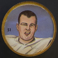 1963 Nalley's Potato Chips CFL Football Token Plastic Coin #51 Dick Easterly
