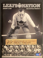 2009 ACC NHL Hockey Program 75th Anniversary 1st All Star Game Cover Ace Bailey