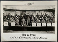 Load image into Gallery viewer, 1942 Harry James And His Chesterfield Music Makers Big Band Promo Photo
