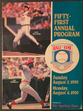 Load image into Gallery viewer, 1990 Fifty First Annual Baseball Hall Of Fame Program Jim Palmer Joe Morgan MLB
