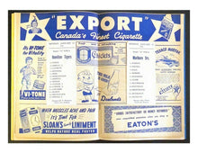 Load image into Gallery viewer, 1955 OHA Hockey Program Hamilton Tigers vs Toronto Marlboros Garth Boesch Cover

