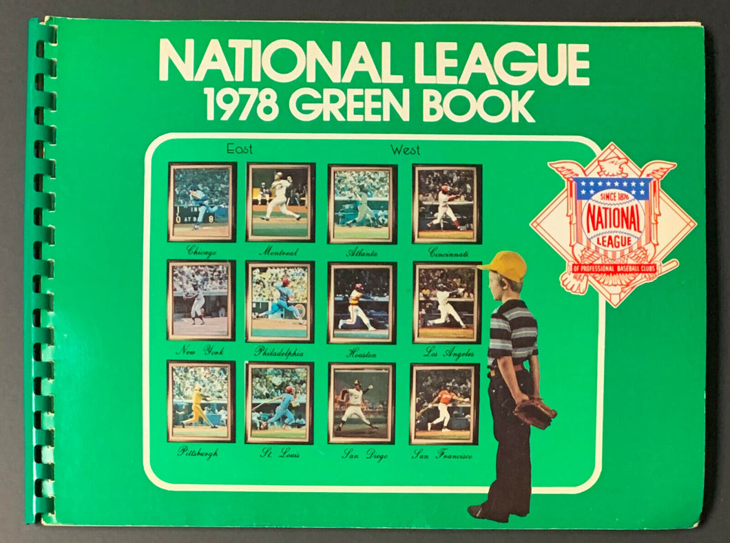1978 National League Baseball Green Book Stats Rookies Rosters Vintage Schedule