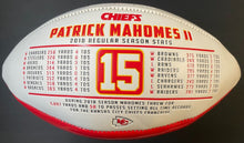 Load image into Gallery viewer, Patrick Mahomes Autographed MVP Custom Football Signed Kansas City Chiefs JSA
