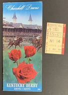 1973 Secretariat Winner Kentucky Derby Program + Parimutuel Horse Race Ticket