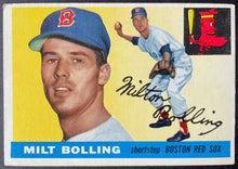 Load image into Gallery viewer, 1955 Topps Baseball #91 Milt Bolling Boston Red Sox Vintage MLB Card
