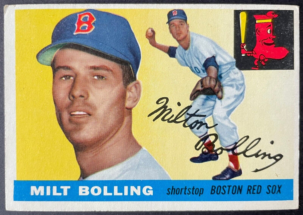 1955 Topps Baseball #91 Milt Bolling Boston Red Sox Vintage MLB Card