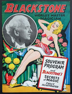 1940s Magician Blackstone Souvenir Program With Secrets Of Magic Magazine VTG