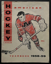 Load image into Gallery viewer, 1958-59 American Hockey League Yearbook Issued To Media AHL Cover Letter
